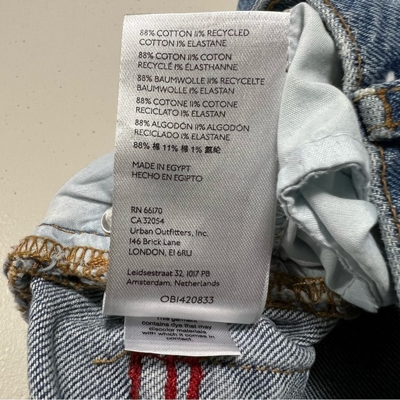 Urban Outfitters BDG High Rise Slim Straight Distressed Jeans - Picture 9 of 11